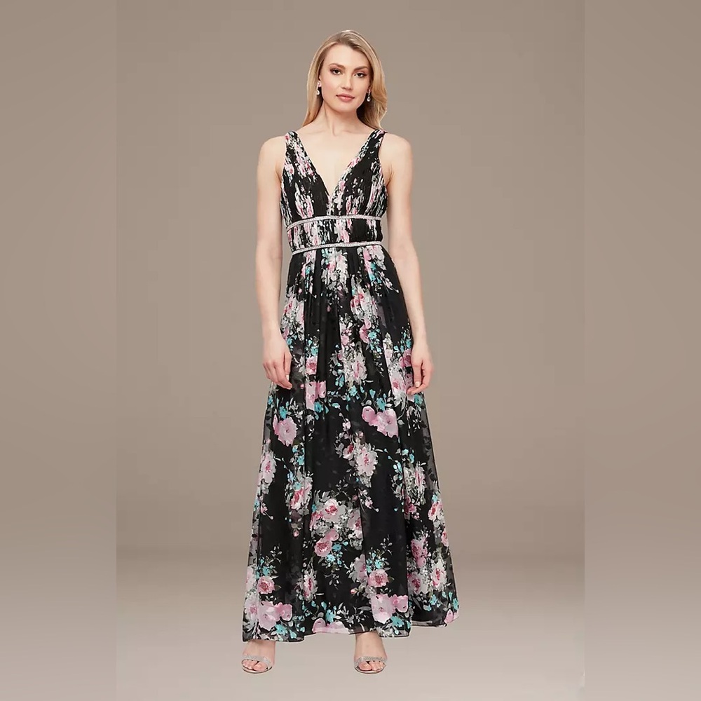 Floral evening gown